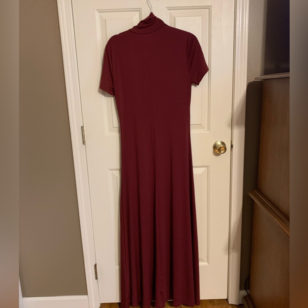 SHEIN Mulvari High Neck Solid Dress. NEW without tag size large